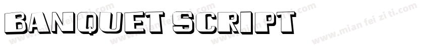 banquet script字体转换